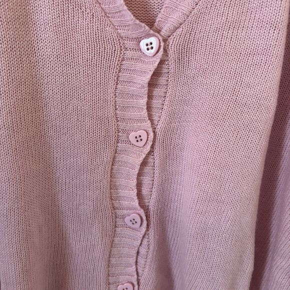 Sweet Society Hot Topic Womens Cardigan Sweater Pink M Cottagecore Coquette Cute - Picture 4 of 9